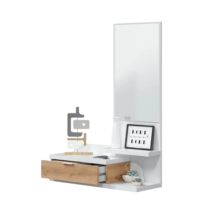 Duehome Mueble de Recibidor Dahlia - Diseño Inteligente y Almacenaje Funcional - 1