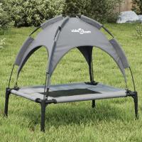 vidaXL Cama para perros con dosel antracita tela oxford y acero Dimensiones 62 x 48 x 61 cm,  76 x 62 x 72 cm,  92 x 77 x 85 cm y mas - details 0