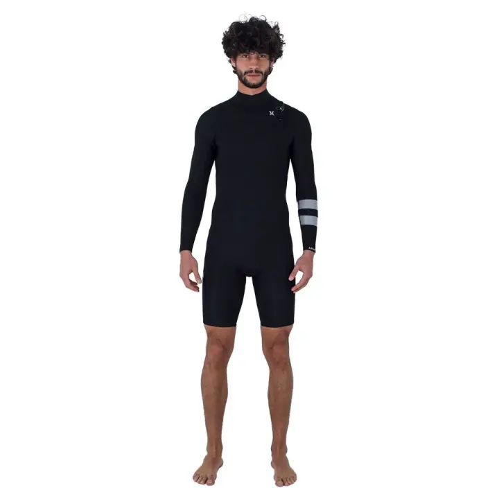Hurley Traje De Neopreno Con Cremallera Frontal De Manga Larga Air - 1
