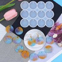 Molde De Silicona Para Colgantes Redondos Y Ovalados 8/12pcs Herramienta Para La Creación De Joyas DIY Epoxy Pendientes Encantos Llavero Etiqueta Casting De Artesanía - details 4