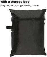 Funda para Barbacoa Impermeable,Anti-Viento/Anti-Polvo/Anti-Humedad, Resistente al Desgarro/Agua/Lluvia/Nieve/Sol, 145x61x117cm Negro - details 6