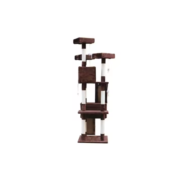 Nilo Cat Tree Marron 50*50*170cm - 1