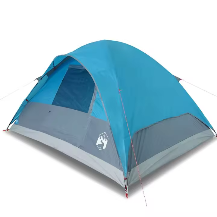 vidaXL Tienda de campaña familiar iglú 6 personas impermeable azul - 1