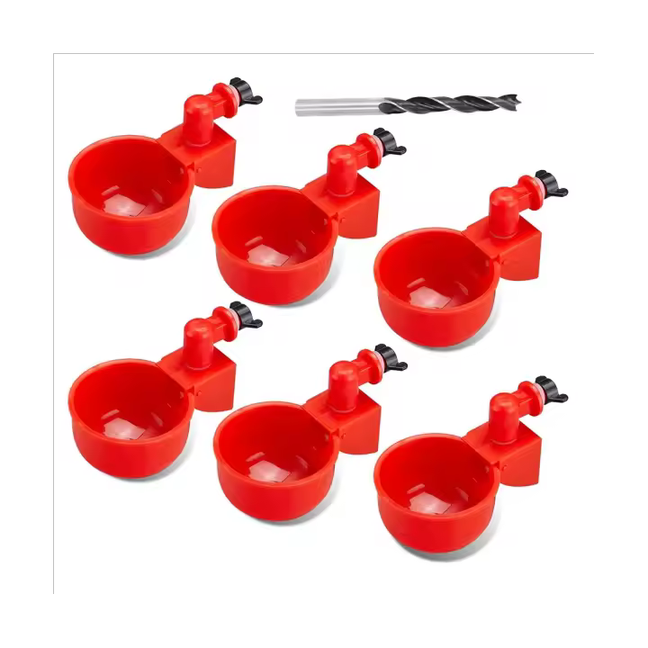 Kit de bebedero automático para pollos, tazas de agua para aves de corral, bebedero para pollos - 1