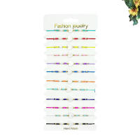 Pulsera Braided De 12 Piezas Moda Nueva Con Forma De Corazón Y Estrella Ajustable Multicolor Unisex Pulsera Simple De Concha - details 2