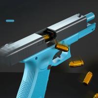 Pistola De Juguete Csnoobs G17 Con Visión Láser Y Disparo Continuo Para Niños Y Adultos Regalo De Cumpleaños Airesoft Plástico Sin Batería - details 3