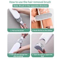 Limpieza Manual Con Cepillo Reutilizable Para Ropa Eliminador De Pelo De Gato Herramienta De Limpieza Sin Estática PP - details 1
