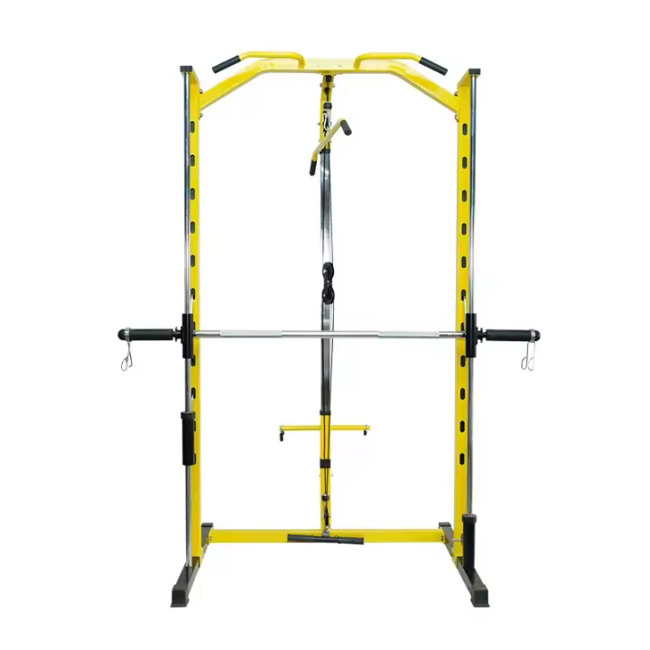 ALLINLIFE Jaula Musculacion Ajustable,Jaula de Potencia Multifuncional,Jaula de Sentadillas con Barra de Dominadas, Estación de Dips y Remo,Multipower Maquina Gym Gimnasio en Casa para Entrenamiento - 1