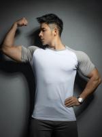 Camiseta De Compresión Para Hombre Verano Manga Corta Fitness Running Deporte Gimnasio Casual Alta Calidad Ropa Transpirable Y De Secado Rápido - details 5