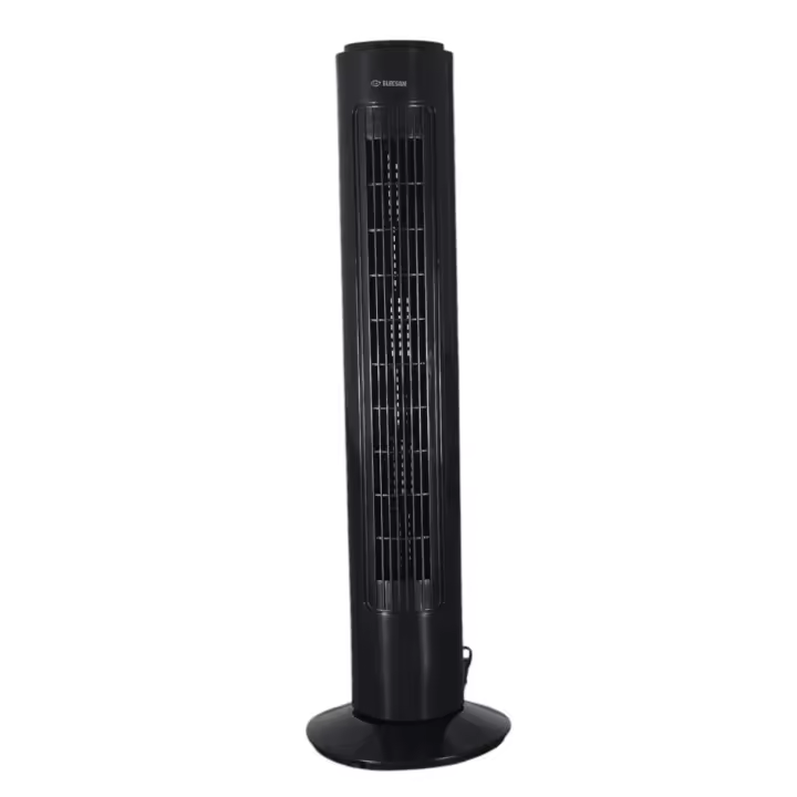 VENTILADOR DE TORRE ELECSAN OSCILANTE de 73 cm de altura, color negro , 3 velocidades y 40W de potencia ( BAJO CONSUMO ) - 1