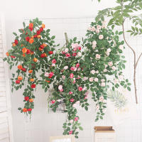Rosa Artificial De Pared En Rotura Plantas Falsas De Vino Para Decoración De Hogar Boda Y Navidad Accesorios De Exhibición Al Aire Libre - details 5