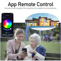 Luz De Tubo Inteligente Bluetooth Graffiti RGB Con Control APP Iluminación Interior Y Focos De Techo 85-265v LED Downlights - details 12