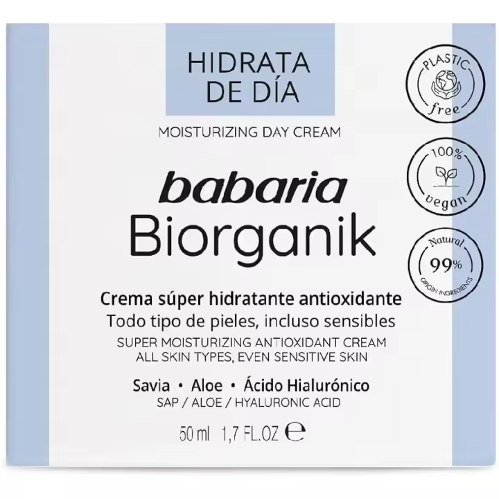 Babaria Crema Facial Día Biorganik 50ML Súper Antioxidante - 1