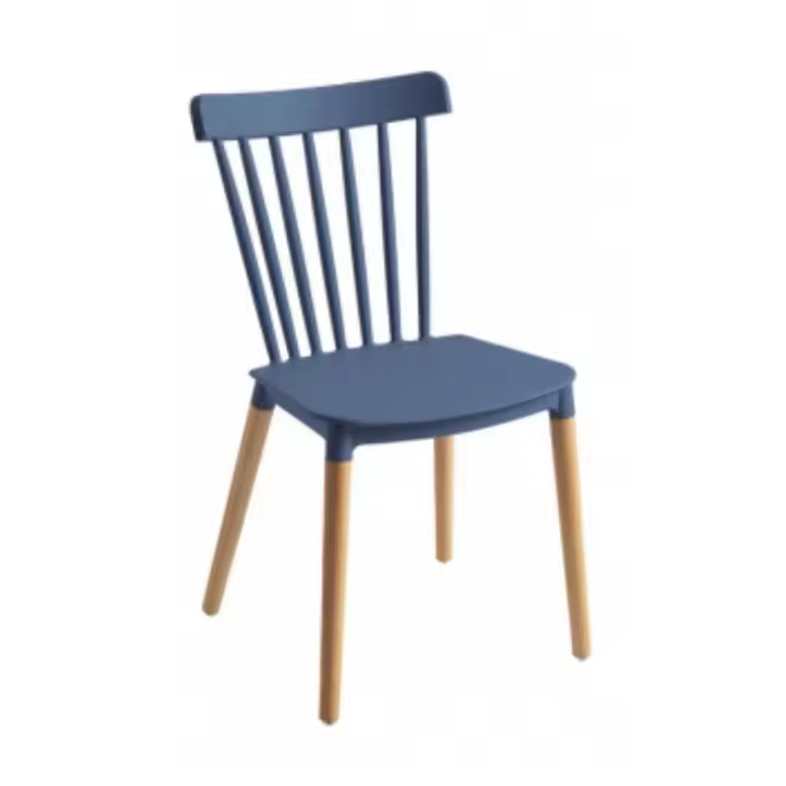 ORION91 Silla ALCIONE Color Azul Petróleo Patas Haya 83x48x52,5cm Comedor Oficina Salón Teletrabajo Cocina - SpazioLuzio - 1