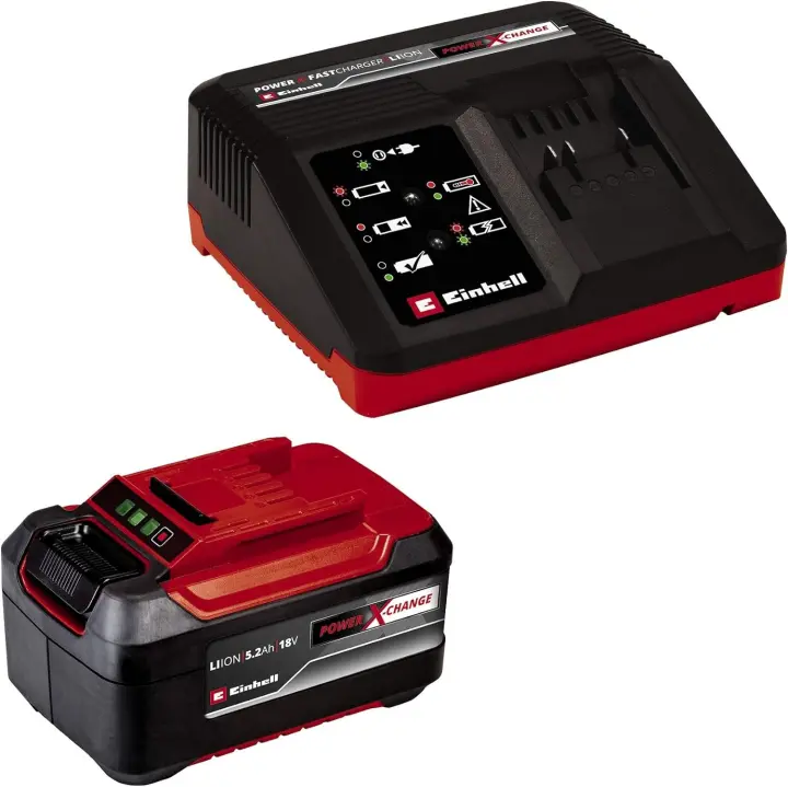 Kit: CARGADDOR Power-X  18V -4 +  BATERIA REPUESTO 5,2 Ah EINHELL - 1
