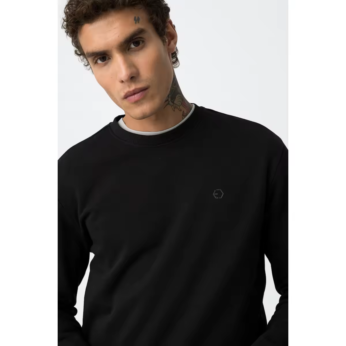 Sudadera Tiffosi 10061520 Jaime negro con logo - details 3