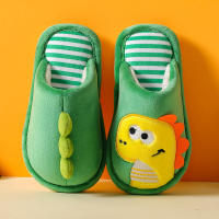 Alfombrillas De Invierno Para Niños Con Diseño De Dinosaurio Antideslizantes Y Cómodas Zapatillas De Algodón Para Interior Unisex Tallas Para Edades 1-12 Años - details 0