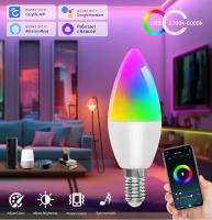 Bulbo LED Inteligente WiFi Cozylife E14 RGB 5/7/9W Luz De Vela Control Remoto APP Alexa Google Assistant Iluminación Interior - details 0