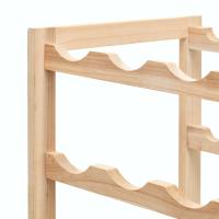 vidaXL Botellero de madera de cedro 57,5x28x102 cm - details 4