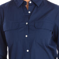 Benetton-Camisa manga larga cuello solapa 5WR85Q8L4 para Mujer