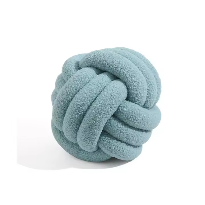 Cojín de Nudo de Felpa suave Sofá Throw Pillow For Living Room Ronda Mano Tejida Cojín Throw Pillow Rou - 1