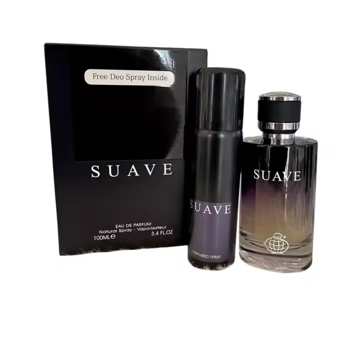 Suave Eau de Parfum 100ml + Desodorante | Perfume Masculino Seductor, Elegante y Duradero de Fragrance World - 1