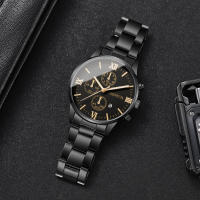 Reloj De Pulsera De Lujo Para Hombre Calendario Moda Roma Dial Cuarzo Sin Caja Material De Correa De Aleación Estilo Casual - details 8