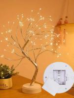 Luces De Árbol Con 108 LED En Blanco Cálido USB/Batería Operadas Para Interior/Exterior Ramadan Decoración Navideña De Cobre - details 0