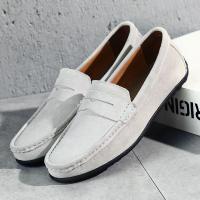 Zapatos Casuales Para Hombre De Cuero De Alta Calidad Mocasines Con Cordones Tamaño 38-47 Diez Colores Slip-on Zapatos De Conducción Moda Transpirables Y Massajeados - details 44