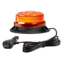 Luz De Advertencia Estroboscópica LED Para Emergencias En Coche Base Magnética Amarilla Azul Roja Mini Policia Flashing Beacon 12V 24V - details 9