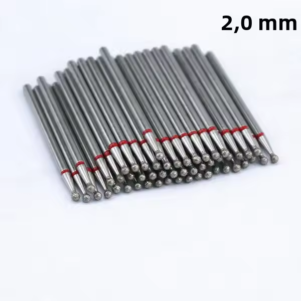 50pcs Bit De Diamante Para Uñas Para Máquina Eléctrica De Manicura Accesorios Herramientas De Arte De Uñas Despolijador De Corte - 1