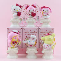 Caja Sorpresa Figura Sanrio Love Cupid Serie Cinnamoroll Anime De Dibujos Animados Hello Kitty Kuromi Muñeca Juguete Para Niñas Y Niños - details 1