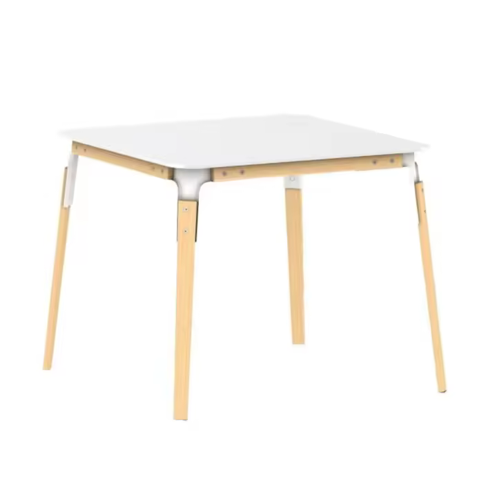 MESA MAPLE 90X90 PLAN EN HPL BLANCO MAGIS - 1