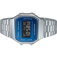 Reloj Casio Vintage A168WEM-2b hombre y mujer Alarma - Luz led - correa de acero - details 5