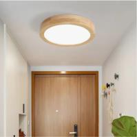 Lámpara de Techo de Madera Rústica Iluminación Natural para Dormitorio, Pasillo, Salón - details 2