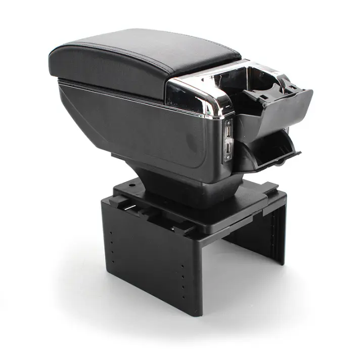 Reposabrazos Central Universal para Automóvil, Caja de almacenamiento de piezas modificadas, Modelo Universal - 1