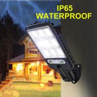 Lámpara De Calle LED Solar Con Sensor De Movimiento Y 3 Modos Impermeable Para Jardín Iluminación De Seguridad Exterior COB 108/117 - details 2