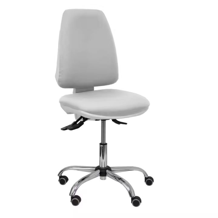 Silla de Oficina Ergonómica Piqueras Y Crespo Elche Blanca con Asincro y BALI Gris Claro - 1