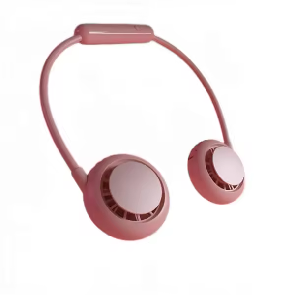 Ventilador de cuello portátil recargable, mini ventilador USB, enfriador de aire - 1