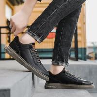 Zapatos Casuales Para Hombre De Color Sólido Y Moda Portátiles Cómodos Planos Antideslizantes Y Resistentes Al Desgaste Deporte Con Suela De Cuero Viscosa Talla Verdadera - details 36