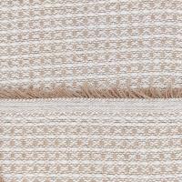 Colcha multiuso 85% algodón reciclado 15% poliéster diseño cuadritos beige. - details 3