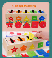 Juguetes De Madera Para Bebés Montessori Actividades De Aprendizaje Temprano Juego De Pesca De Formas Y Colores Desarrollo De Habilidades Motoras Finas Edad Recomendada 3-6 Años - details 4