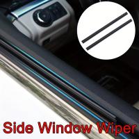 2pcs Limpia Visión Láminas De Lluvia Doble Goma Para Ventanas Laterales De Coche Adecuadas Para Pantallas Del Conductor Y Pasajeros Accesorios De Automóvil - details 4