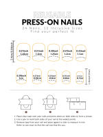Uñas Postizas Francesas Cortas 24 PCs Con 1 Jelly Y 1 Archivo De Uñas Material ABS Estilo Diverso Sin Químicos De Alta Importancia - details 35
