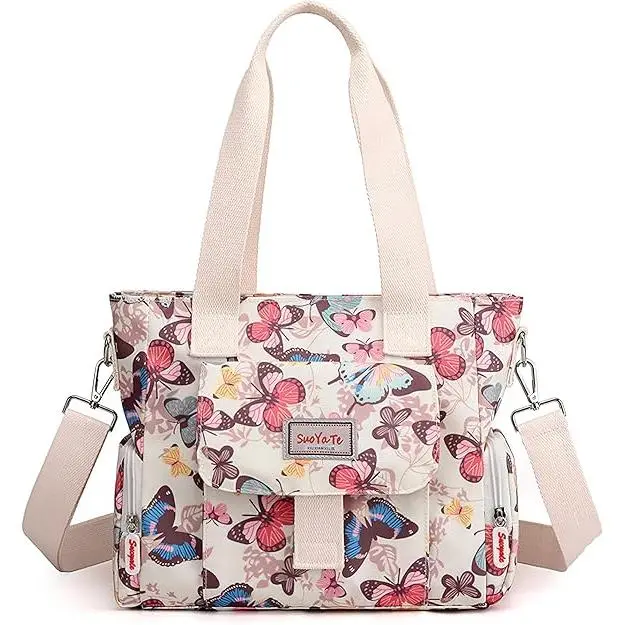 Bolsos de mano para mujer, bandoleras grandes con estampado de moda, bolsos de hombro para mujer, bolsos de compras impermeables, bolsos de mano multibolsillos para mujer. - 1