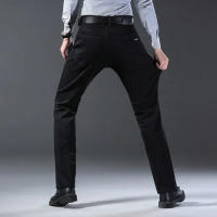 Wthinlee Jeans Para Hombre Negocios Casual Stretch Denim Azul Y Negro Trasero Recto Moda Primavera Verano Ropa De Marca - details 19