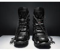 Botas De Ciclismo Para Hombres De Cuatro Estaciones Botas De Motocicleta Al Aire Libre De Talla Grande Altas En Cuero Casual Antideslizantes Estilo Británico - details 17