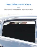 1/2Pcs Pegatinas De Coche DIY Protección Solar Cubierta De Ventana Negra PVC Con Agujeros Pequeños Para Lado 42x38cm - details 6