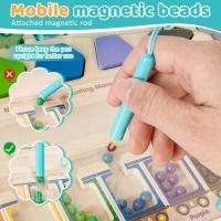 Juego De Puzzle Educativo Montessori De Madera Con Imanes Para Niños Juego De Matemáticas De Aprendizaje Color Sorting Y Formas Para Edad Infantil - details 12