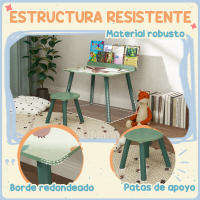 AIYAPLAY Mesa y Silla Infantiles de 2 Piezas Mesa Infantil con Silla y Estante para Libros Escritorio para Niños de +3 Años para Sala de Juegos - details 5